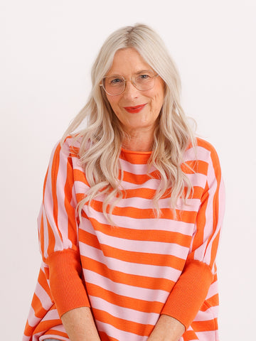 Strickpullover SIMONE.S orange One Size 38-48