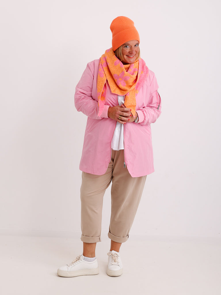 ELINA Dreiecksschal - pink/orange