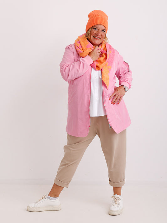 ELINA Dreiecksschal - pink/orange