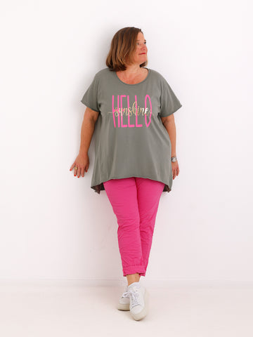 T-Shirt HELLO SUNSHINE - One Size 36-46