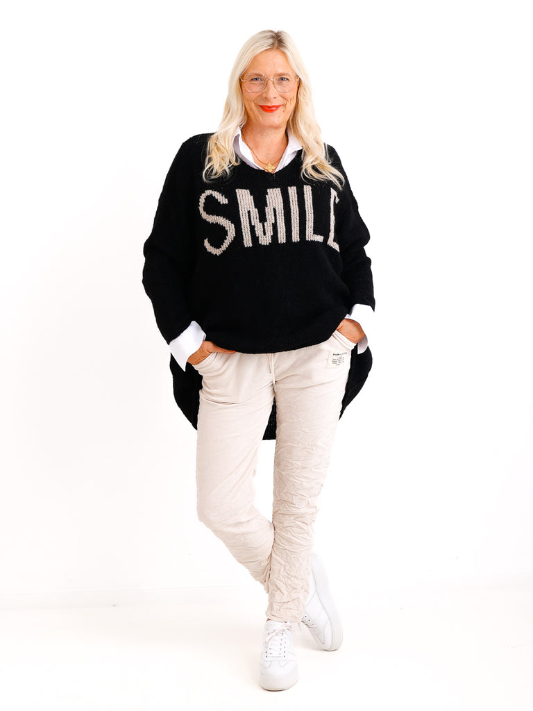 SMILE oversize Strickpullover - verschiedene Farben