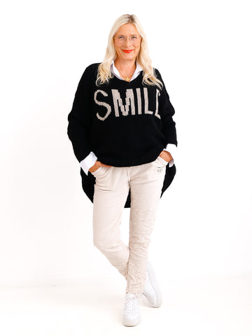 SMILE oversize Strickpullover - verschiedene Farben
