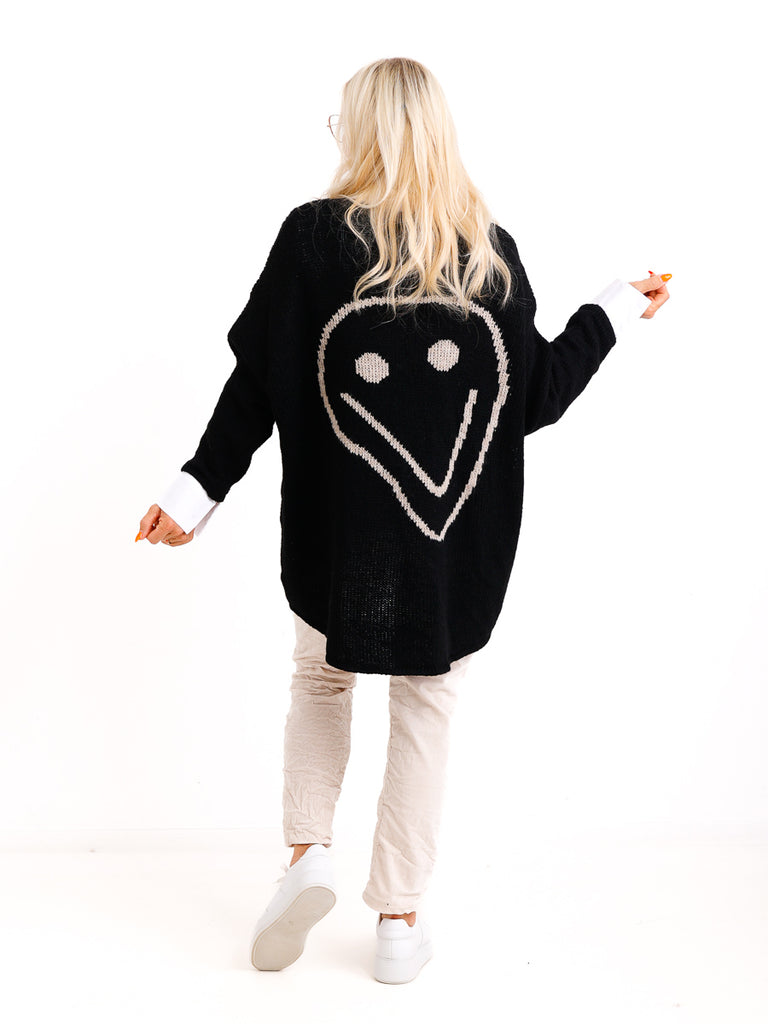 SMILE oversize Strickpullover - verschiedene Farben