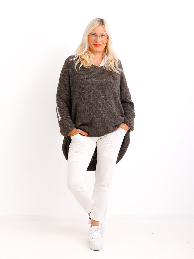 NAMASTE Oversize Strickpullover - verschiedene Farben