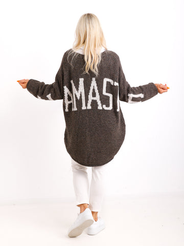 NAMASTE Oversize Strickpullover - verschiedene Farben