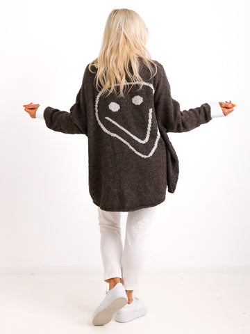 SMILE oversize Strickpullover - verschiedene Farben