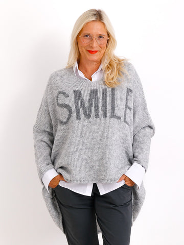 SMILE oversize Strickpullover - verschiedene Farben
