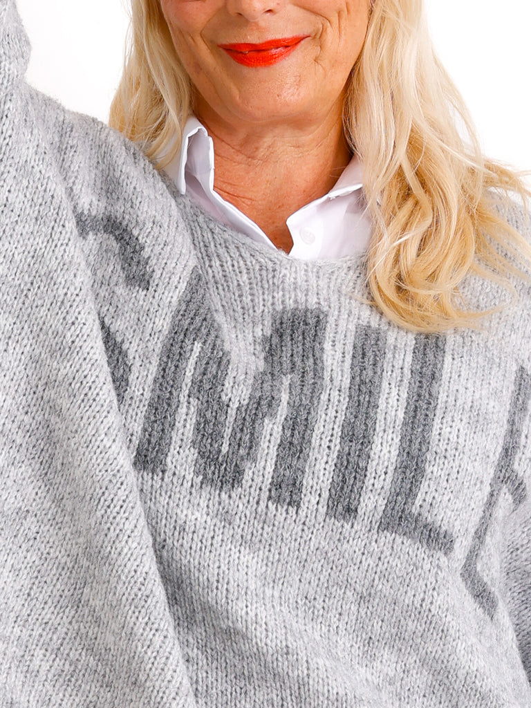 SMILE oversize Strickpullover - verschiedene Farben