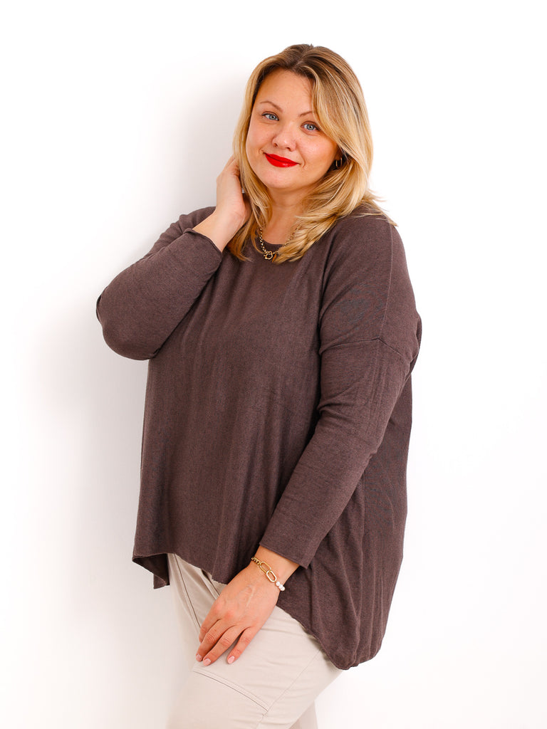 MELINA  Curvy Size Longsleeve - verschiedene Farben