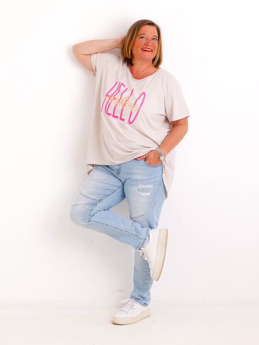 T-Shirt HELLO SUNSHINE - One Size 36-46