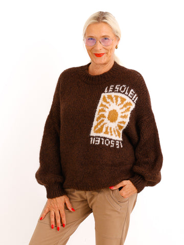 Strickpullover TAMELIA – LE SOLEIL Statement-Detail & kuschelige Haptik – Gr. 38–42
