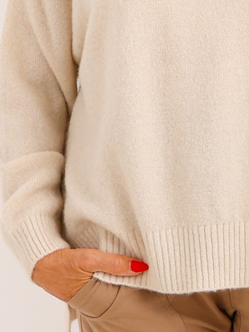 Oversize Pullover CIRELL – Kuscheliger Alpaka-Mix mit verlängerter Rückenpartie – Gr. 38–44 bist du jetzt