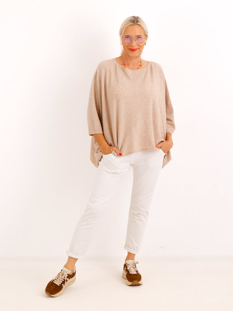 Oversize-Feinstrickpullover EVELIS – federleicht mit überschnittenen Schultern – ca. Gr. 38–44