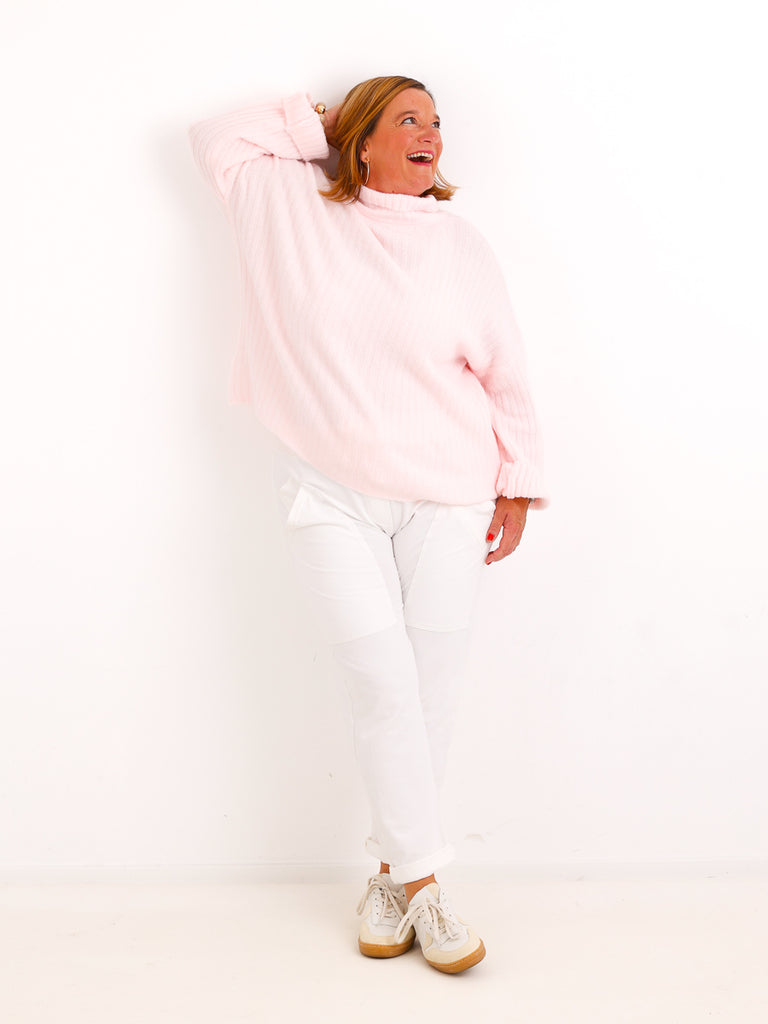 Damen Oversize-Strickpullover LEVIENNE mit Rippstruktur - Gr. 38–44