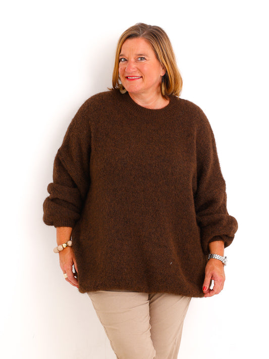 Curvy Size Strickpullover AMELIRA – Kuscheliger Oversize-Look – Gr. 42–48