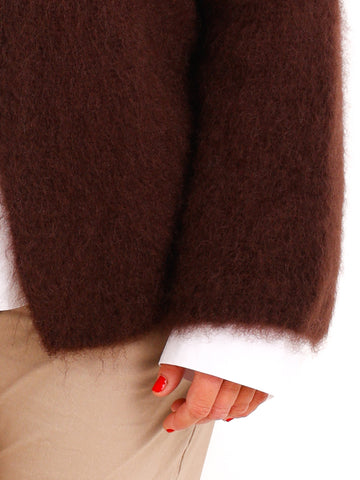 Oversize Mohair Cardigan SERELLE – Flauschiger Statement-Strick mit 80 % Mohair – Gr. 38–46