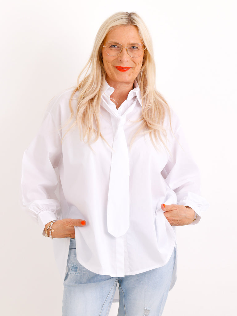 Oversize Bluse MATHILDE.S – Baumwolle – Gr. 38-46