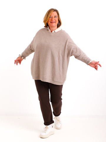 Feinstrick-Oversize-Pullover MILA.S – Wohlfühl-Schnitt – Gr. 38-48