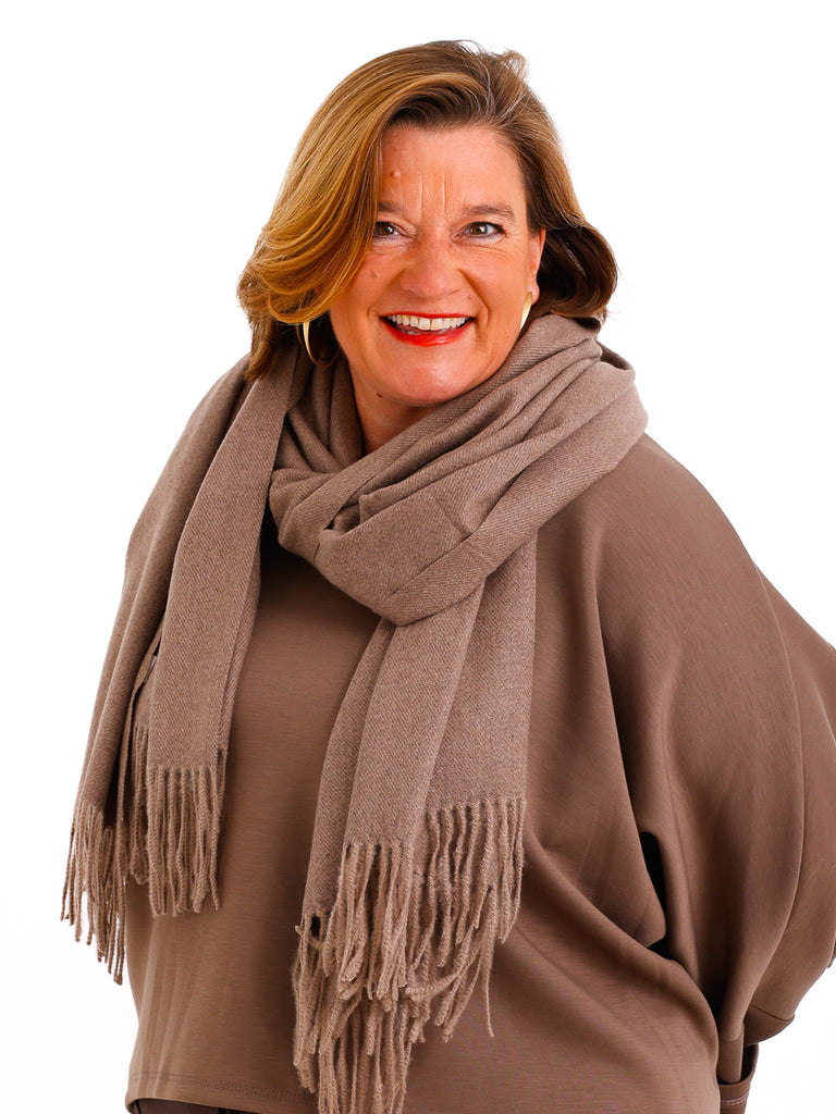 SUSANN Schal - taupe