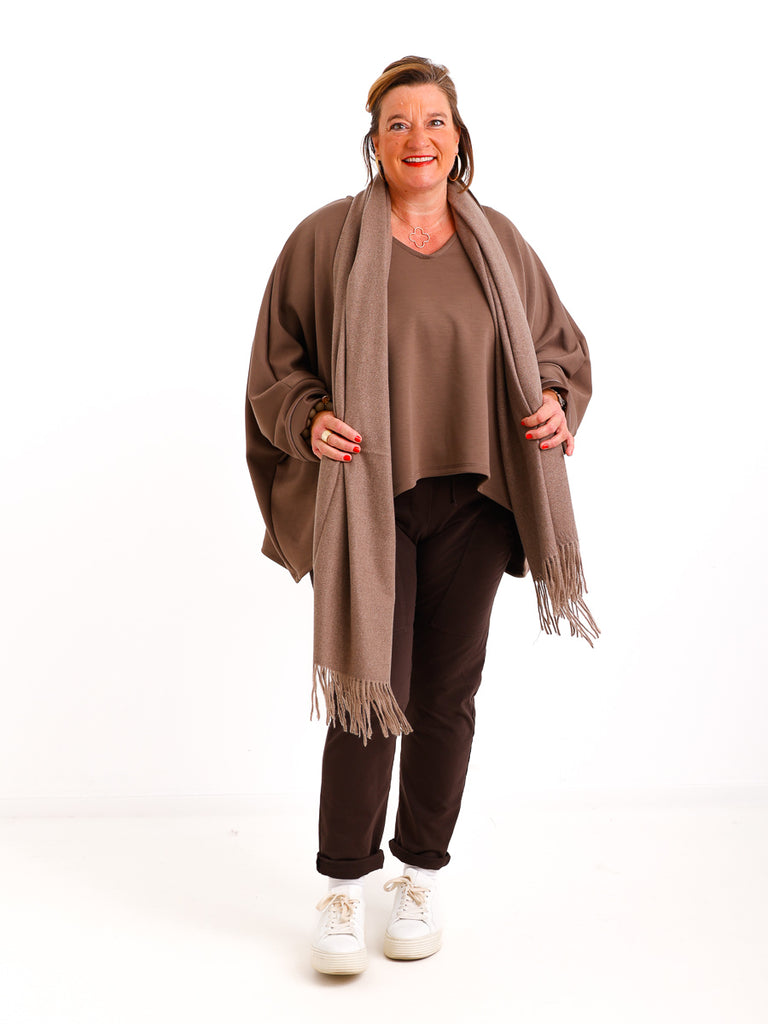 SUSANN Schal - taupe