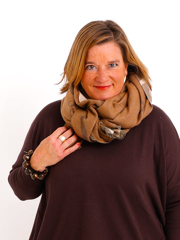 MAGALIE Schal - taupe/beige/camel