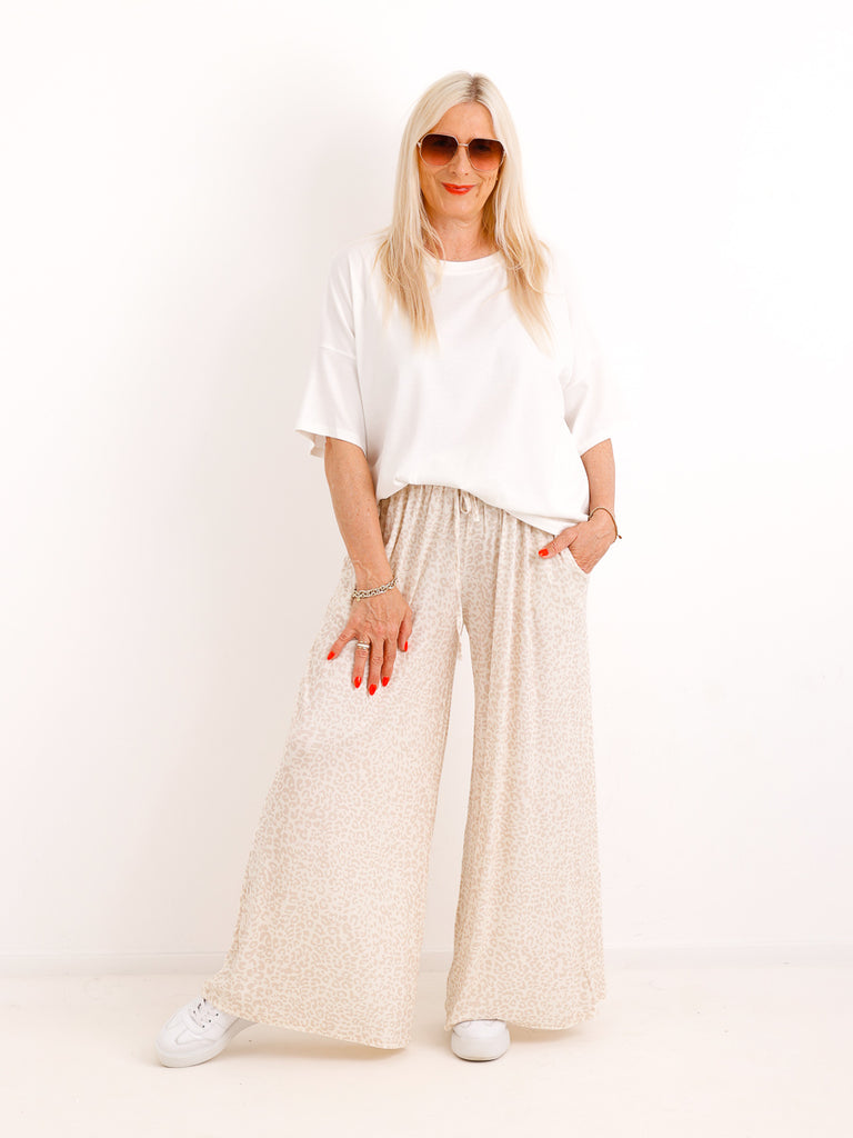 Jersey Marlene-Hose JONAS.S – Viskose-Mix – Leo-Muster – Gr. 38-48