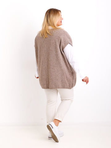 SAMIRA Curvy Size Pullunder / Strickweste - verschiedene Farben