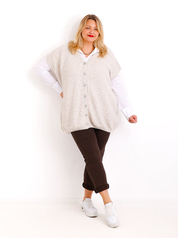 SAMIRA Curvy Size Pullunder / Strickweste - verschiedene Farben