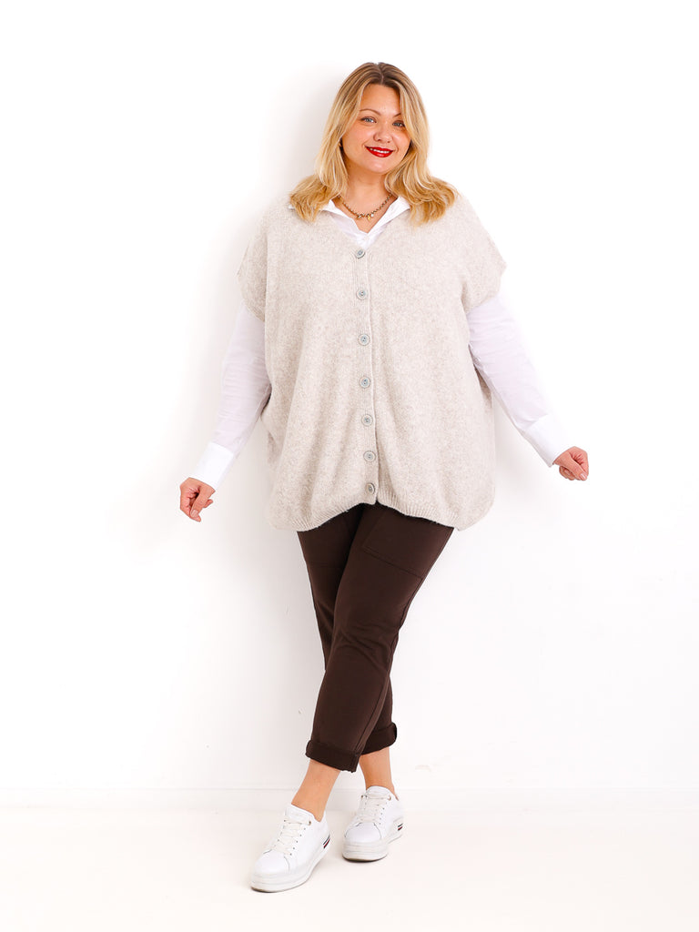 SAMIRA Curvy Size Pullunder / Strickweste - verschiedene Farben