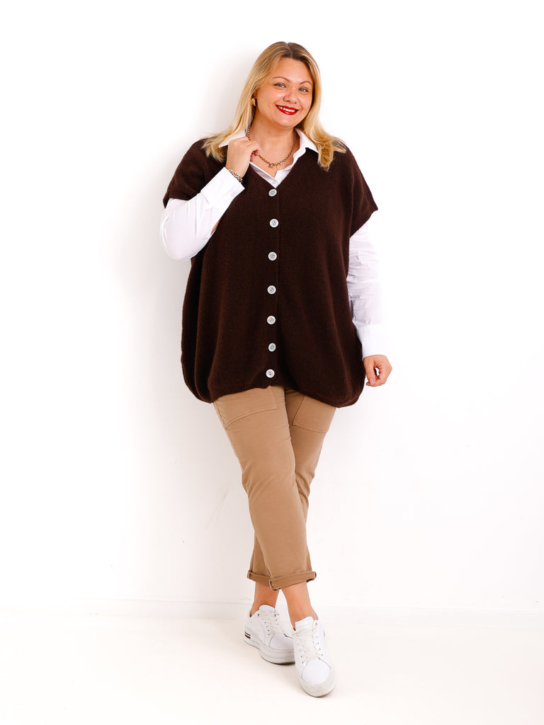 SAMIRA Curvy Size Pullunder / Strickweste - verschiedene Farben