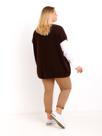 SAMIRA Curvy Size Pullunder / Strickweste - verschiedene Farben