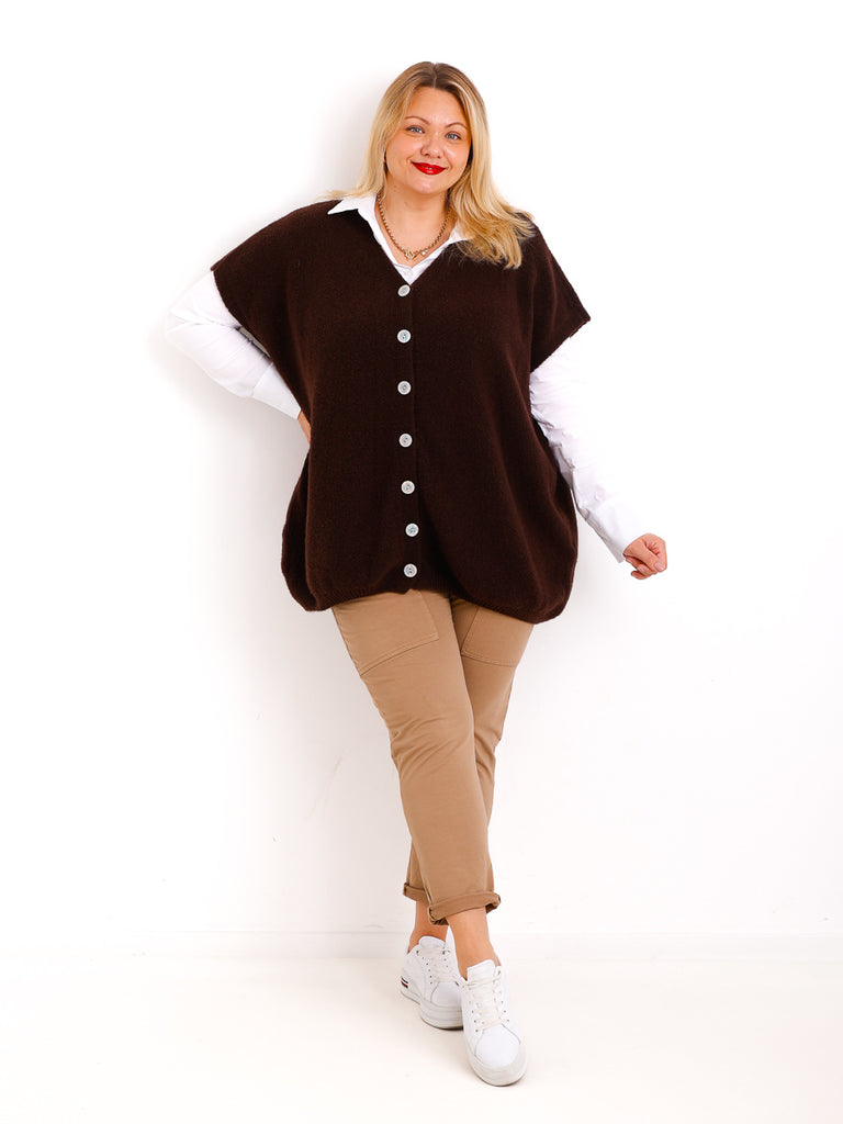 SAMIRA Curvy Size Pullunder / Strickweste - verschiedene Farben