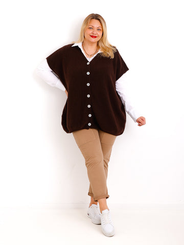 SAMIRA Curvy Size Pullunder / Strickweste - verschiedene Farben