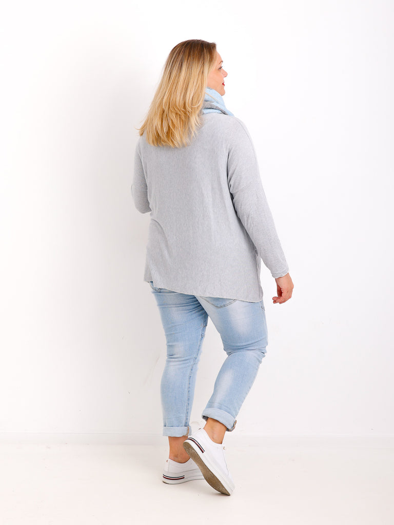 MELINA  Curvy Size Longsleeve - verschiedene Farben