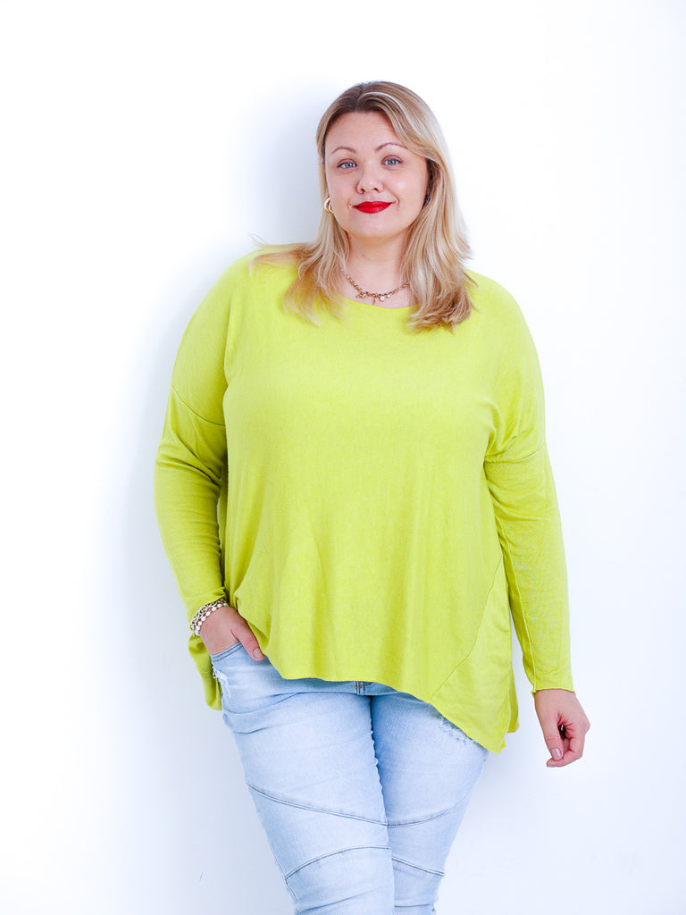 MELINA  Curvy Size Longsleeve - verschiedene Farben