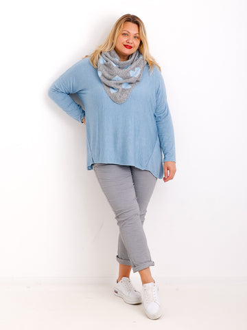 MELINA  Curvy Size Longsleeve - verschiedene Farben