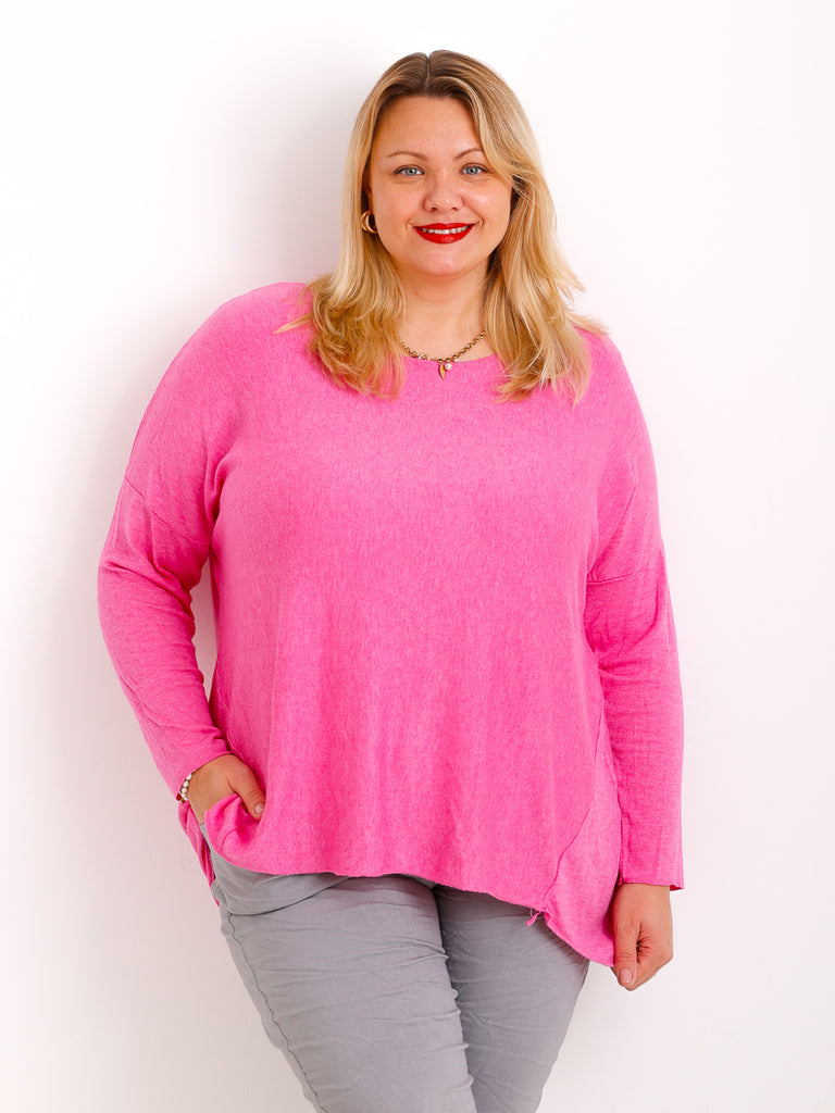 MELINA  Curvy Size Longsleeve - verschiedene Farben