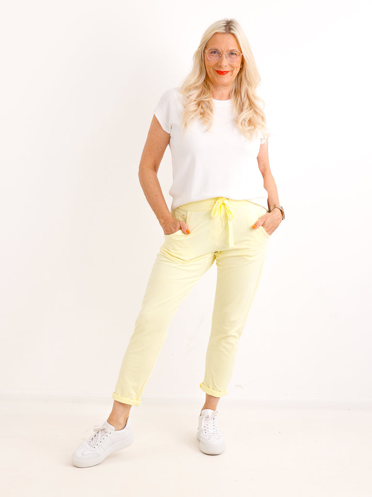 Bestseller Jersey-Hose MAX.S  – gelb – Größen 34 bis 44