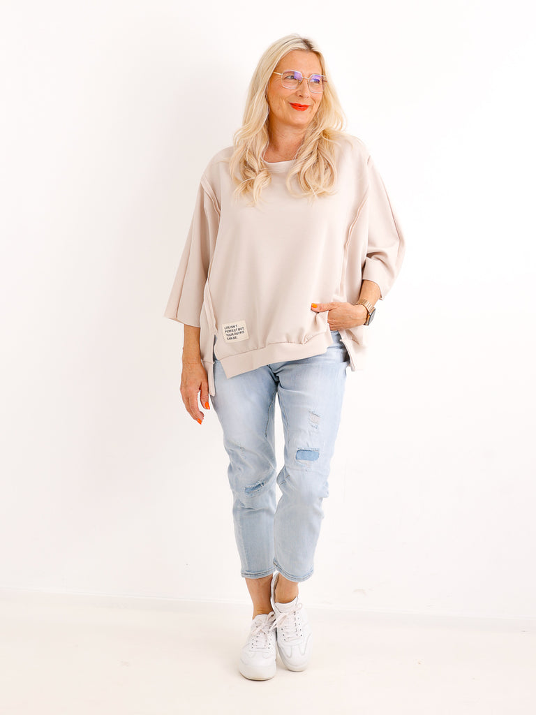 XXL Viskose-Sweatshirt JULE.S – Inside-Out-Nähte – Edler Fall – Gr. 38-52