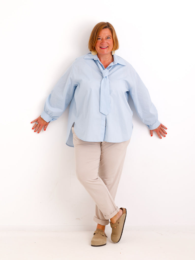 Oversize Bluse MATHILDE.S – Baumwolle – Gr. 38-46