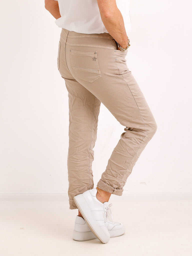 Jeans JOHN.S - Beige - Knitteroptik - Gr. 38-48