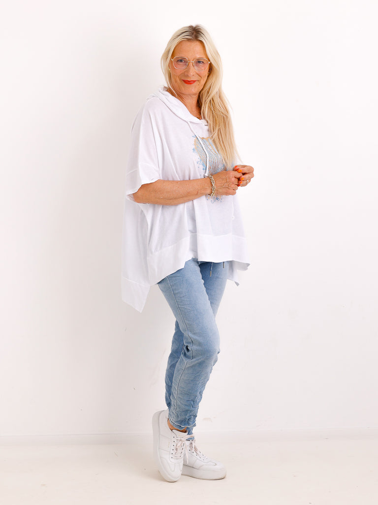 XXL Hoodie CLARA.S - 100% Baumwolle - Gr. 40-48