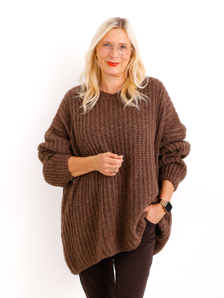 MEGAN Curvy Size Pullover - verschiedene Farben