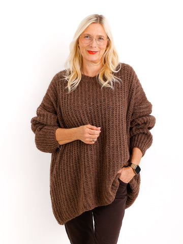 MEGAN Curvy Size Pullover - verschiedene Farben