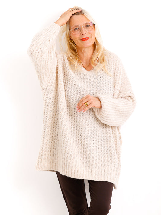 MEGAN Curvy Size Pullover - verschiedene Farben