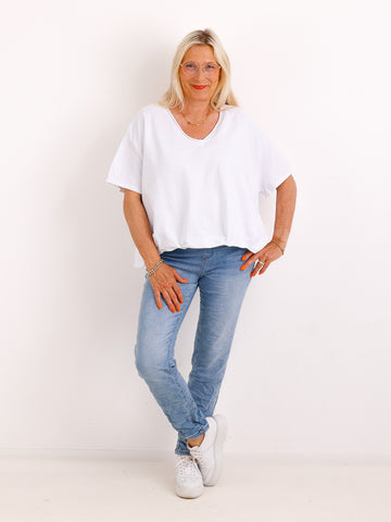 Bequem-Stretch-Jeans JOHN.S mit edler Struktur-Optik – Gr. 38-48