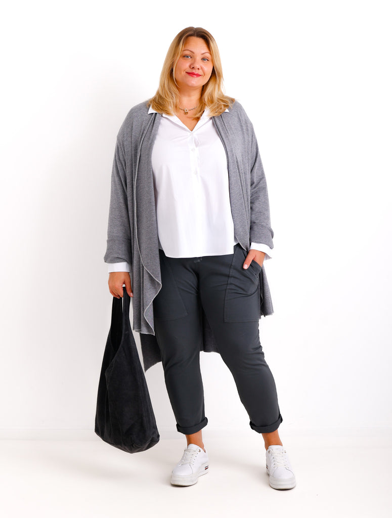NELLY Oversize Bluse - weiß - verschiedene Größen