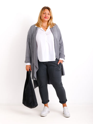 NELLY Oversize Bluse - weiß - verschiedene Größen