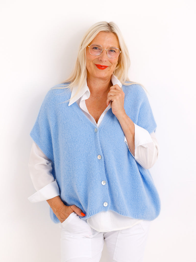 Premium Mohair-Mix Pullunder LAVINA.S – Oversize & Kuschelweich – Gr. 40-48