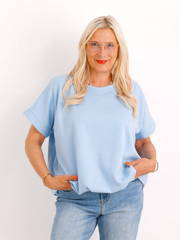 T-Shirt AMIRA.S – Soft Touch & Saumraffung - Gr. 36–42